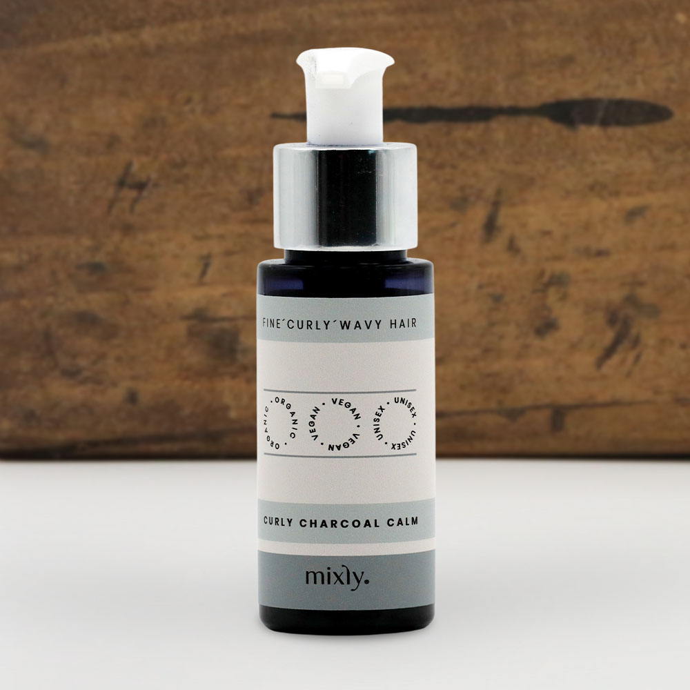 Mixly Curly Charcoal Calm Shampoo 50 ml.